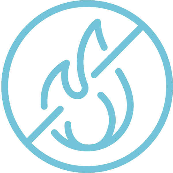 icon of fire crossed out