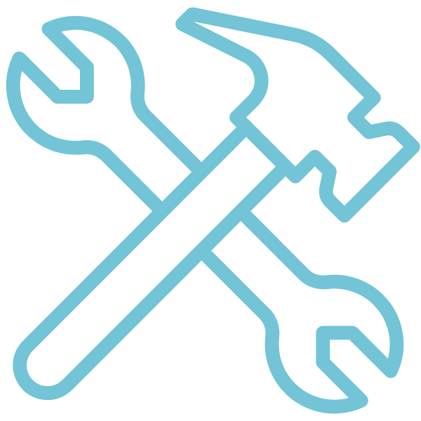 a hammer and a wrench